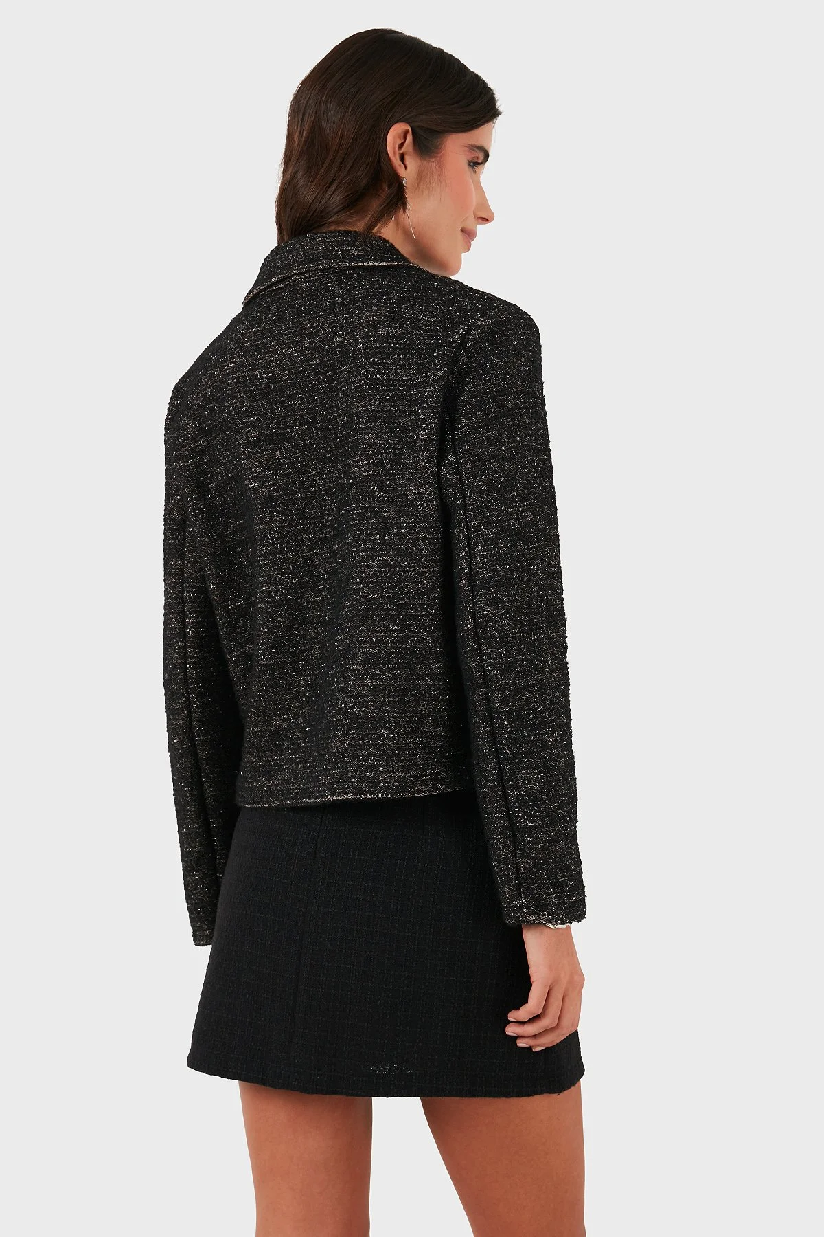 Via Dante Pamuklu Regular Fit Gömlek Yaka Bayan Ceket 268755199W SİYAH - 3