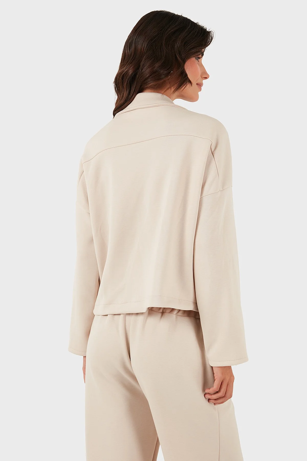 Via Dante Regular Fit Kruvaze Yaka Püsküllü Bayan Ceket 68821795 BEJ - 3