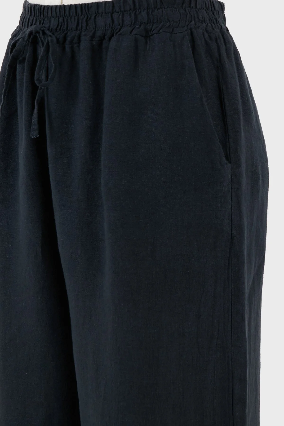 Via Dante Regular Fit Normal Bel Geniş Paça Keten Bayan Pantolon 4998194 LACİVERT - 6