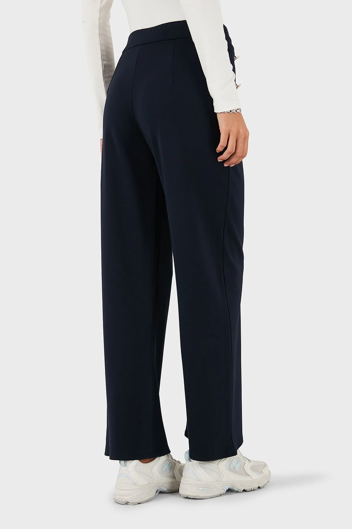 Via Dante Straight Fit Taş Detaylı Düz Paça Kadın Pantolon 268755080 LACİVERT - 3