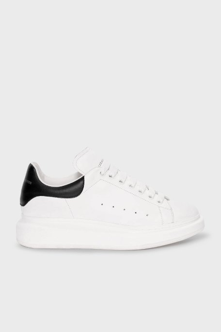 Mcqueen % 100 Deri Sneaker Erkek Ayakkabı 553680WHGP5 9061 BEYAZ-SİYAH - McQueen