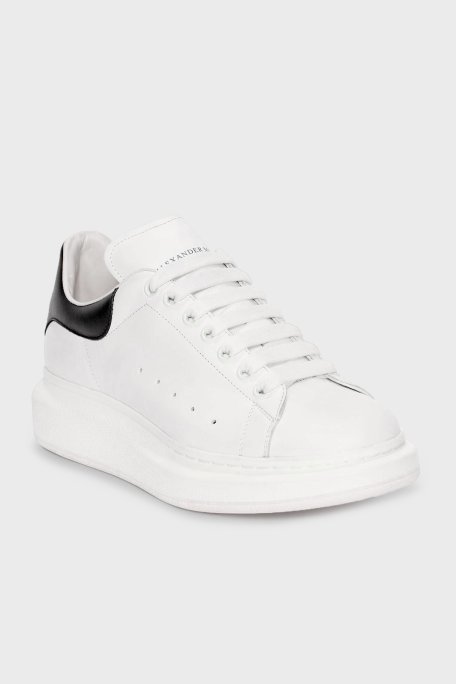 Mcqueen % 100 Deri Sneaker Erkek Ayakkabı 553680WHGP5 9061 BEYAZ-SİYAH - McQueen (1)