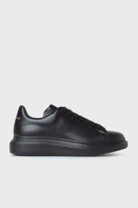 Alexander Mcqueen Deri Sneaker Erkek Ayakkabı 553761 WHGP0 1000 SİYAH - McQueen