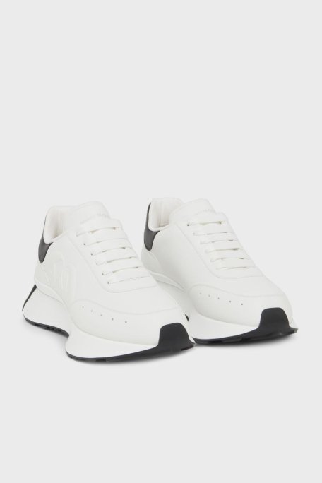 Mcqueen Hakiki Deri Sneaker Bayan Ayakkabı 782630WIDN5 9061 BEYAZ-SİYAH - McQueen (1)