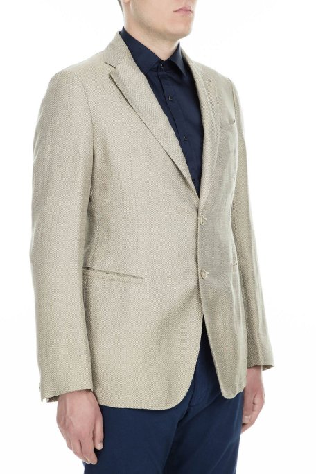 Armani Collezioni Regular Fit Düğmeli Tek Yırtmaçlı Erkek Ceket ZOX1751P0111 GRİ - Armani Collezioni (1)
