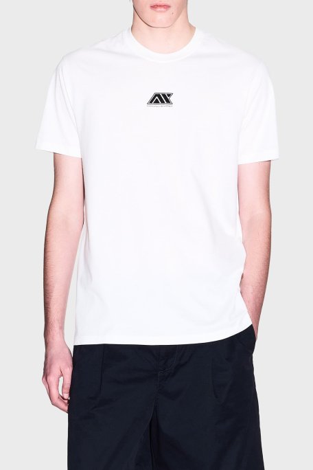 Armani Exchage % 100 Pamuk Regular Fit Bisiklet Yaka Logolu Erkek T Shirt XM000754 AF13106 U0009 BEYAZ - Armani Exchange