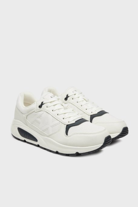 Armani Exchage Logolu Kalın Tabanlı Sneaker Erkek Ayakkabı XUX239 XV909 U384 BEYAZ - Armani Exchange (1)