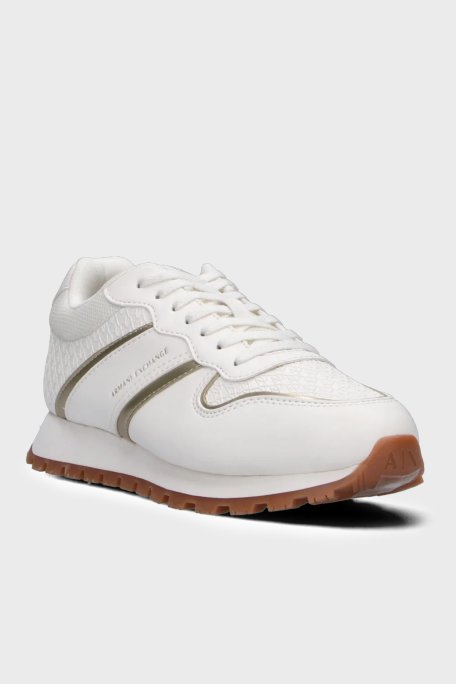 Armani Exchang Logolu Sneaker Kadın Ayakkabı XW002795 AF23061 MZ128 BEYAZ - Armani Exchange (1)