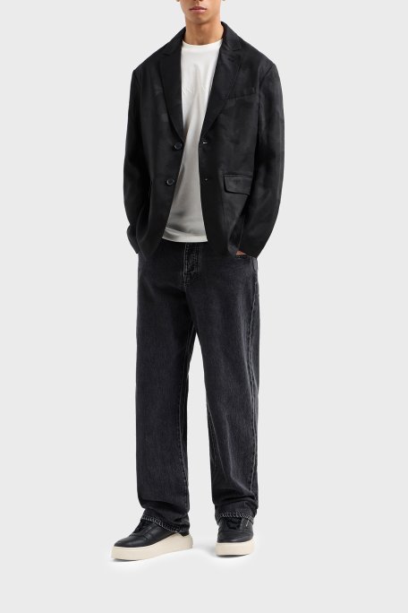 Armani Exchange % 100 Pamuk Regular Fit Bisiklet Yaka Erkek T Shirt XM002467 AF10356 U0009 BEYAZ - Armani Exchange (1)