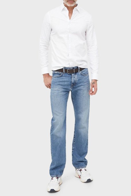 Armani Exchange % 100 Pamuk Regular Fit Erkek Gömlek 8NZCGB Z8ANZ 0130 BEYAZ - Armani Exchange (1)