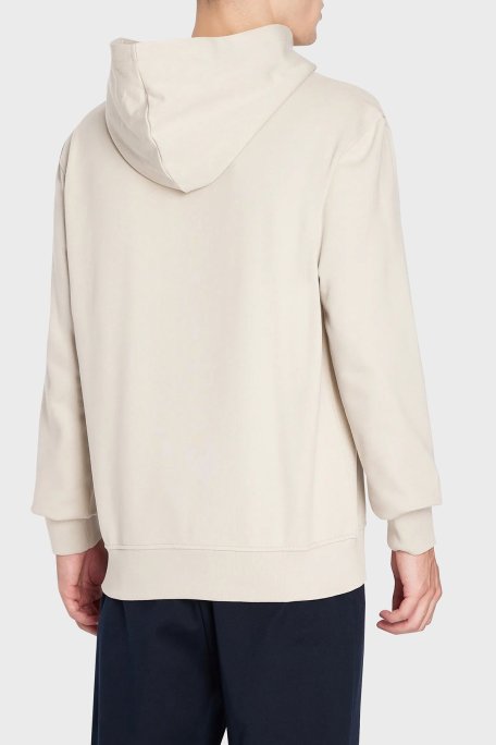 Armani Exchange % 100 Pamuk Regular Fit Kapüşonlu Erkek Sweat 6RZMBB ZJBWZ 1934 BEJ - Armani Exchange (1)