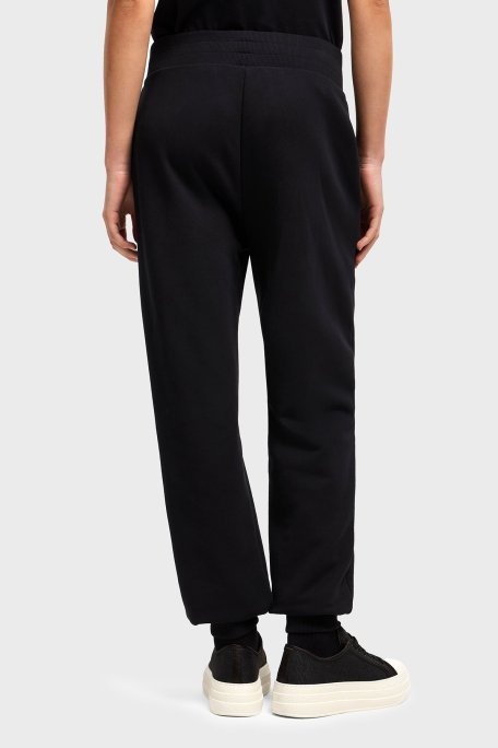 Armani Exchange % 100 Pamuk Regular Fit Ribanalı Paça Bayan Pantolon XW000162 AF11851 UC001 SİYAH - Armani Exchange (1)