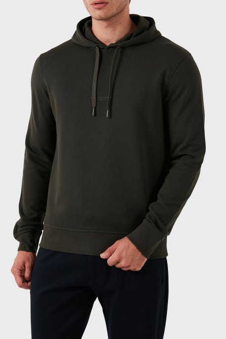 Armani Exchange % 100 Pamuklu Kapüşonlu Erkek Sweat 8NZM94 ZJKRZ 1832 HAKİ - Armani Exchange (1)