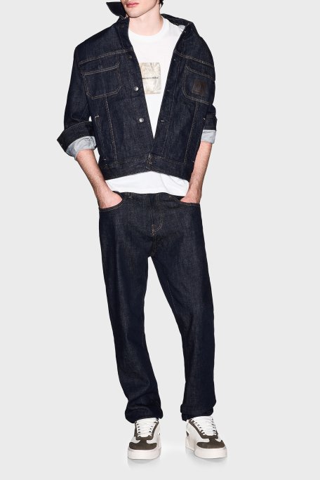 Armani Exchange Baskılı Pamuklu Regular Fit Bisiklet Yaka Erkek T Shirt XM002501 AF10356 U0009 EKRU - Armani Exchange (1)