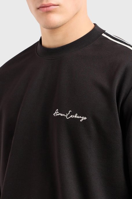 Armani Exchange Bisiklet Yaka Regular Fit Erkek Sweat 8NZMSG Z9N1Z 1200 SİYAH - Armani Exchange (1)