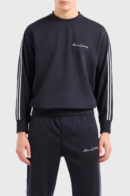 Armani Exchange Bisiklet Yaka Regular Fit Erkek Sweat 8NZMSG Z9N1Z 1510 LACİVERT - Armani Exchange