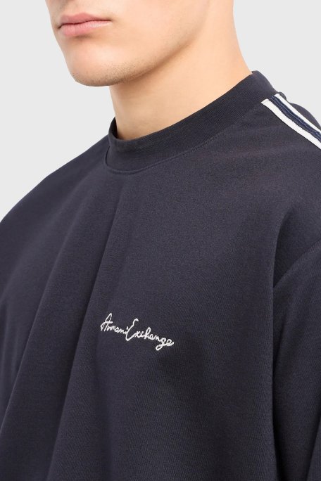 Armani Exchange Bisiklet Yaka Regular Fit Erkek Sweat 8NZMSG Z9N1Z 1510 LACİVERT - Armani Exchange (1)