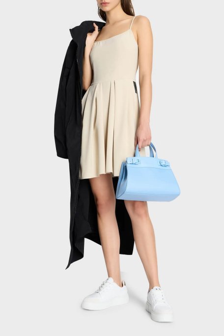 Armani Exchange Cepli İp Askılı Mini Bayan Elbise 3DYA31 YN1QZ 1787 BEJ - Armani Exchange (1)