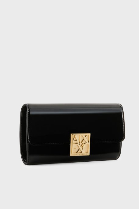 Armani Exchange Çıkarılabilir Zincir Askılı Portföy Bayan Cüzdan XW000358 AF21362 UC001 SİYAH - Armani Exchange (1)