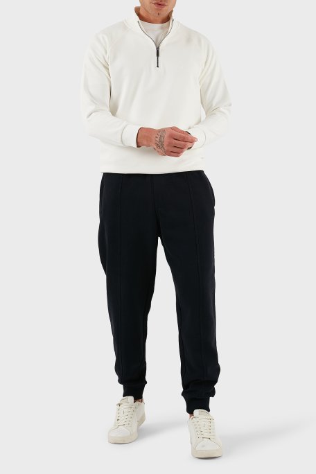 Armani Exchange Çimalı Pamuklu Relaxed Fit Lastikli Paça Jogger Erkek Pantolon XM001028 AF12656 UB101 LACİVERT - Armani Exchange (1)