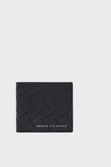 Armani Exchange Deri Logolu Erkek Cüzdan XM000168 AF27287 UC001 SİYAH - Armani Exchange