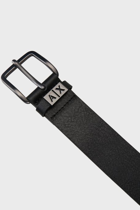 Armani Exchange Deri Logolu Erkek Kemer XM002697 AF22941 UC001 SİYAH - Armani Exchange (1)