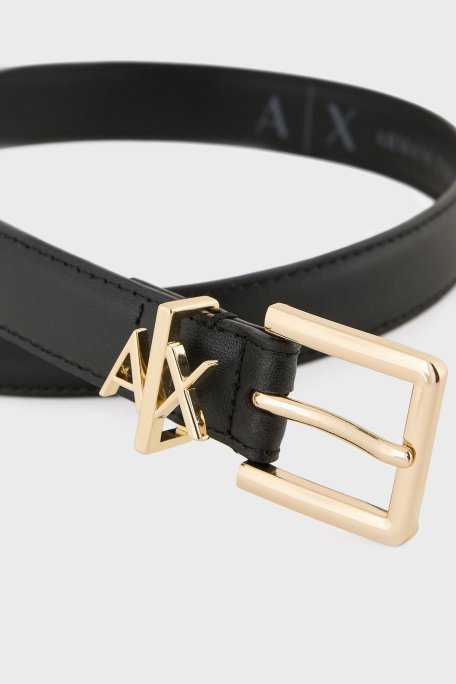 Armani Exchange Deri Logolu İnce Bayan Kemer 941182 4R759 00020 SİYAH - Armani Exchange (1)