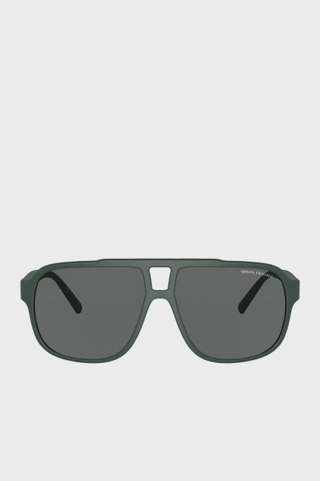 Armani Exchange Dikdörtgen Güneş Erkek Gözlük 0AX4104S 831087 61 Mat Yeşil - Armani Exchange (1)