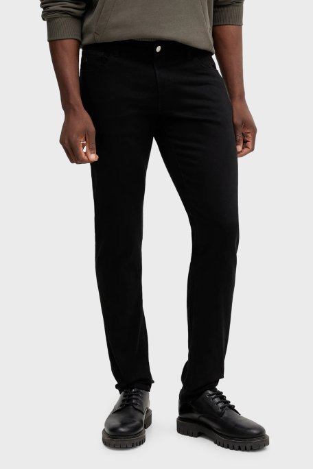 Armani Exchange Esnek Kumaş Pamuklu Slim Fit Dar Paça Jeans Erkek Kot Pantolon XM001512 AF14267 UC001 SİYAH - Armani Exchange