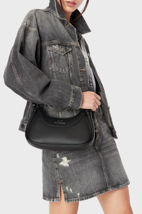 Armani Exchange Fermuarlı Çıkarılabilir Omuz Askılı Bayan Çanta 942883 CC783 00020 SİYAH - Armani Exchange (1)