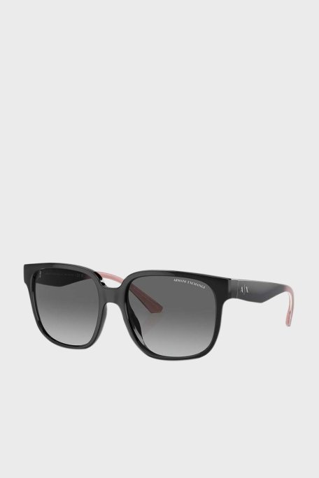 Armani Exchange Güneş Bayan Gözlük 0AX4136SU 821111 56 Parlak Siyah-Degrade Gri - Armani Exchange