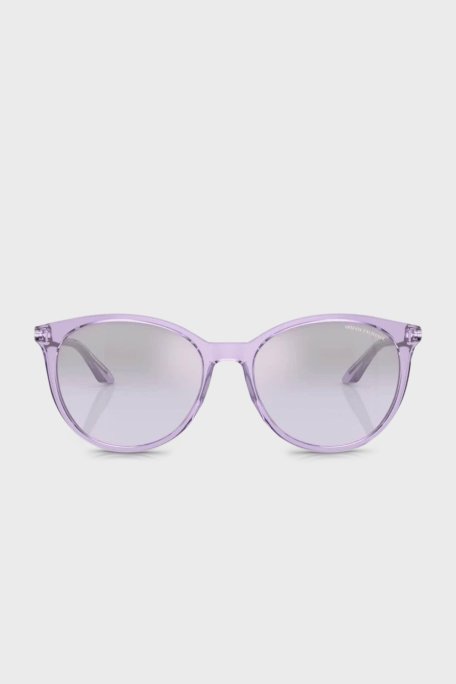 Armani Exchange Güneş Bayan Gözlük 0AX4140S 82367P 55 Parlak Şeffaf Menekşe-Menekşe - Armani Exchange