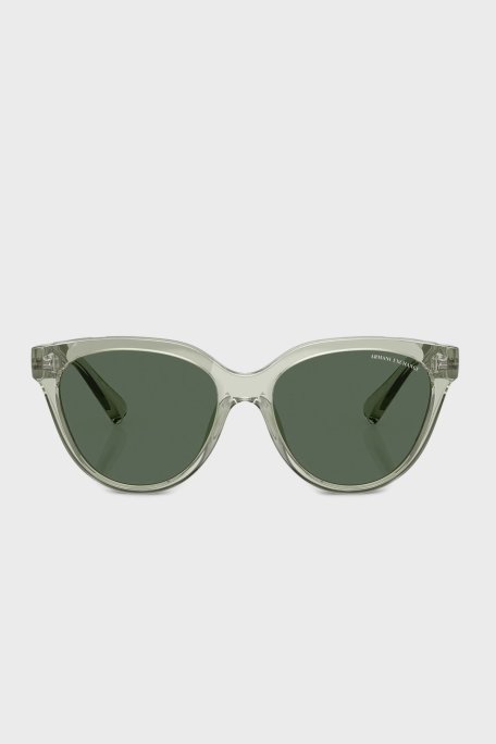 Armani Exchange Güneş Kadın Gözlük 0AX4148SU 836071 56 Parlak Şeffaf Yeşil - Armani Exchange