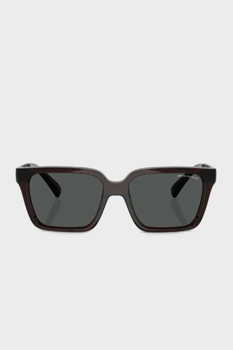 Armani Exchange Güneş Erkek Gözlük 0AX4147S 835773 56 Parlak Şeffaf Yeşil-Duman - Armani Exchange