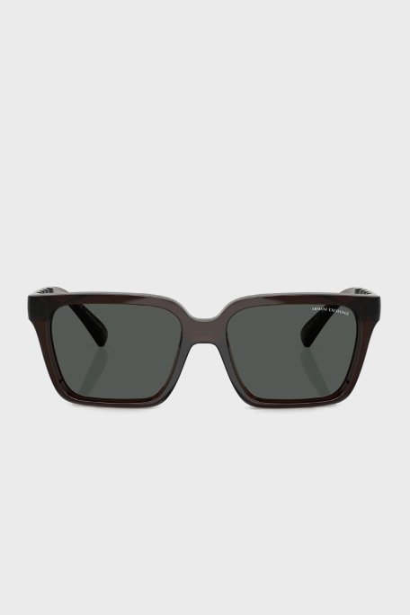 Armani Exchange Güneş Erkek Gözlük 0AX4147S 835773 56 Parlak Şeffaf Yeşil-Duman - Armani Exchange