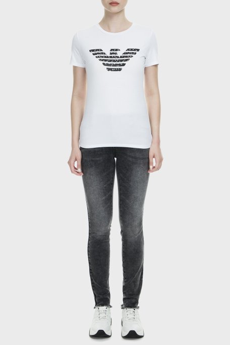 Armani Exchange J01 Jeans Bayan Kot Pantolon S 6GYJ01 Y2HMZ 0903 GRİ - Armani Exchange