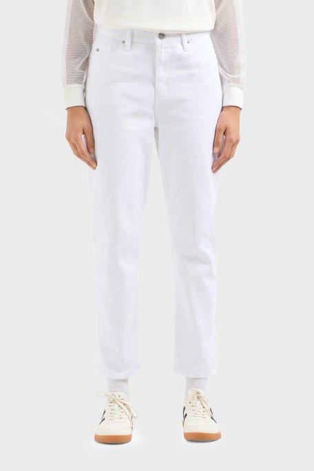 Armani Exchange J16 Boyfriend Kısa Paça Jeans Bayan Kot Pantolon 3DYJ16 Y15MZ 0104 BEYAZ - Armani Exchange (1)