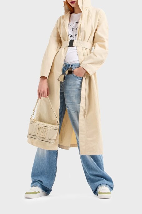 Armani Exchange J52 Relaxed Fit Geniş Paça Jeans Bayan Kot Pantolon 3DYJ52 Y16GZ 05EL AÇIK MAVİ - Armani Exchange (1)