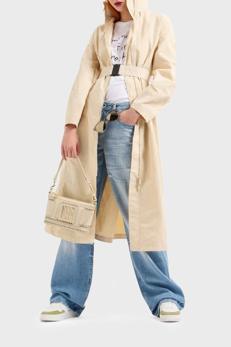 Armani Exchange J52 Relaxed Fit Geniş Paça Jeans Kadın Kot Pantolon 3DYJ52 Y16GZ 05EL AÇIK MAVİ - Armani Exchange (1)