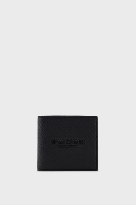 Armani Exchange Kabartmalı Logo Baskılı Erkek Cüzdan XM000168 AF11931 UC001 SİYAH - Armani Exchange
