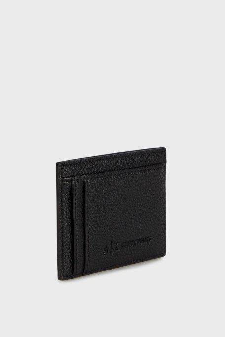 Armani Exchange Kabartmalı Logo Baskılı Erkek Kartlık XM000169 AF17211 UC001 SİYAH - Armani Exchange (1)