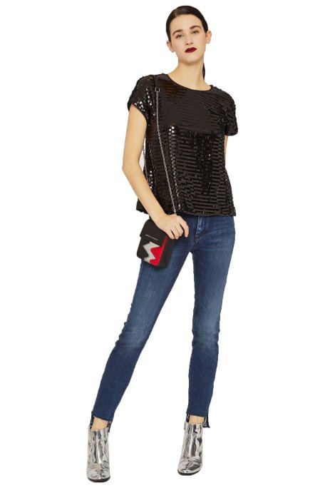 ARMANI EXCHANGE Bayan Bluz 6ZYH16 YNFNZ 1200 SİYAH - Armani Exchange (1)