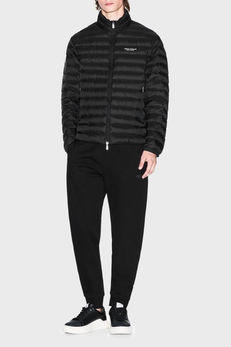 Armani Exchange Kapitoneli Kuş Tüyü Dolgulu Regular Fit Dik Yaka Şişme Erkek Mont XM001919 AF16927 UC001 SİYAH - Armani Exchange (1)