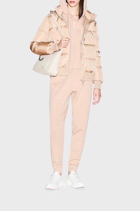 Armani Exchange Kapitoneli Regular Fit Sabit Kapüşonlu Bayan Mont XW000228 AF12286 U1051 KUM - Armani Exchange (1)