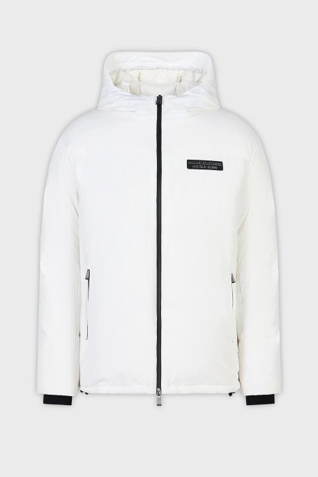 Armani Exchange Kapüşonlu Çift Yönlü Fermuarlı Regular Fit Erkek Mont 6RZB03 ZNICZ 1116 BEYAZ - Armani Exchange (1)
