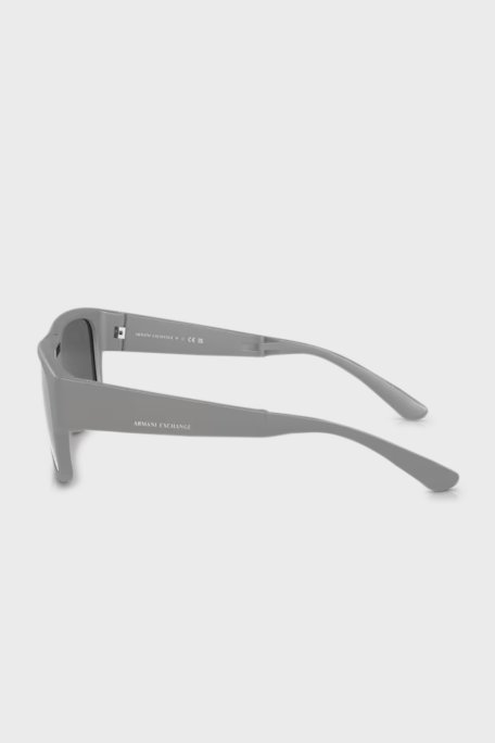 Armani Exchange Kare Aynalı Güneş Erkek Gözlük 0AX4141SU 81806G 56 Mat Gri-Gri Ayna Gümüş - Armani Exchange (1)
