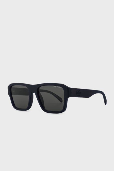 Armani Exchange Kare Güneş Erkek Gözlük 0AX4154SU 837187 56 Mat Opal Mavi-Gri - Armani Exchange