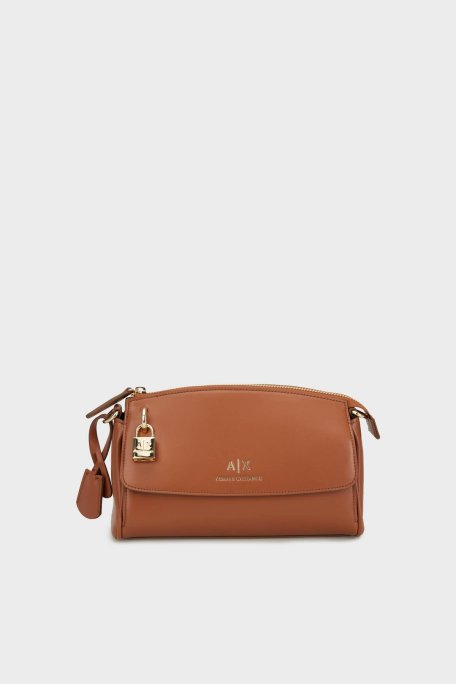 Armani Exchange Kilit Detaylı Ayarlanabilir Askılı Bayan Çanta XW000304 AF12040 U6164 VİSKİ - Armani Exchange