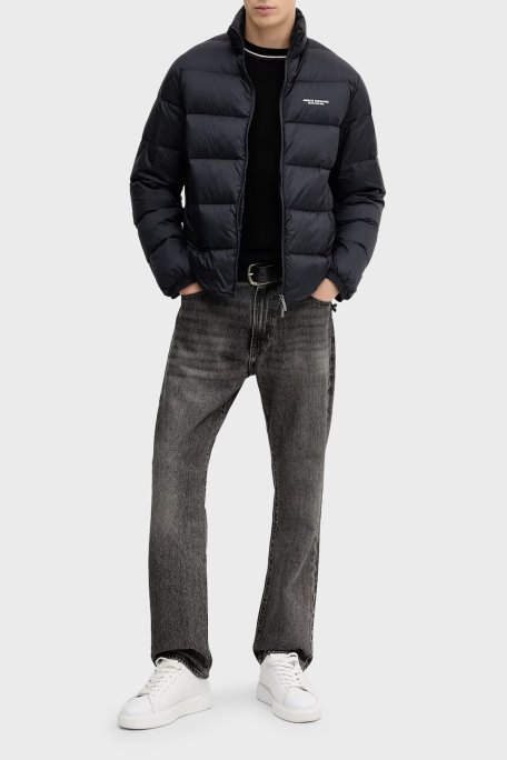 Armani Exchange Kuş tüyü Dolgulu Regular Fit Dik Yaka Şişme Erkek Mont XM001575 AF16927 UB101 LACİVERT - Armani Exchange (1)