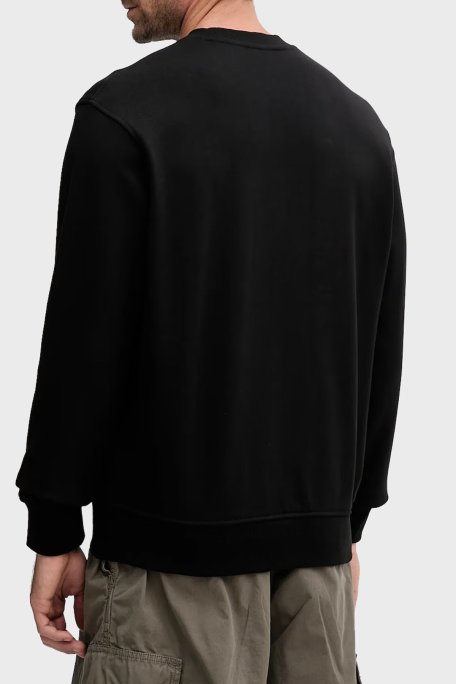 Armani Exchange Logo Baskılı Streç Pamuklu Regular Fit Bisiklet Yaka Erkek Sweat XM001284 AF20934 UC001 SİYAH - Armani Exchange (1)